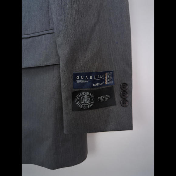 [SOLD] NWT J PRESS Sz US 38R Grey Wool Herringbone Blazer GUABELLO Super 130s - Picture 3 of 11